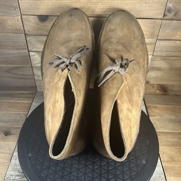 Clarks Bushacre 2 Mens Size 9M Chukka Lace Up Brown Leather Ankle Casual Boots - Picture 5 of 10